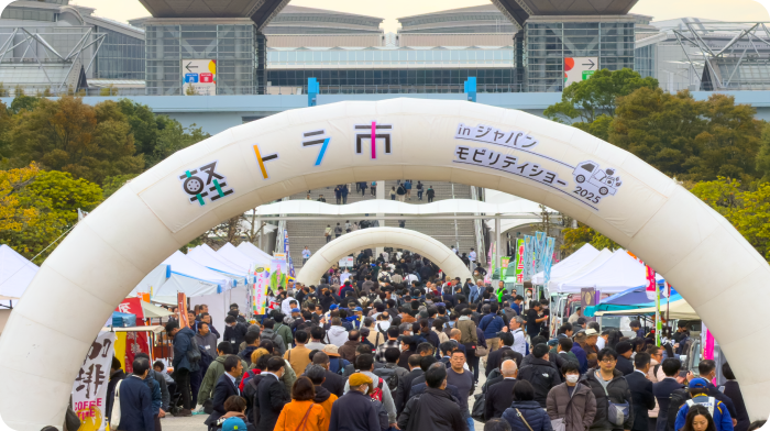 日本各地から名産品がやってきた！「軽トラ市 in ジャパンモビリティショー2025」