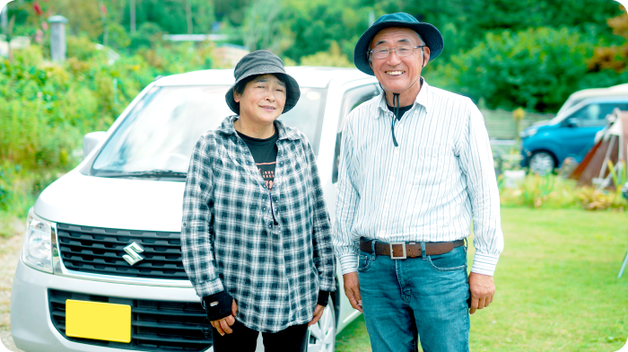 第2の人生を、軽自動車とともに　Basecamp Haru　高橋豊さん、典子さん